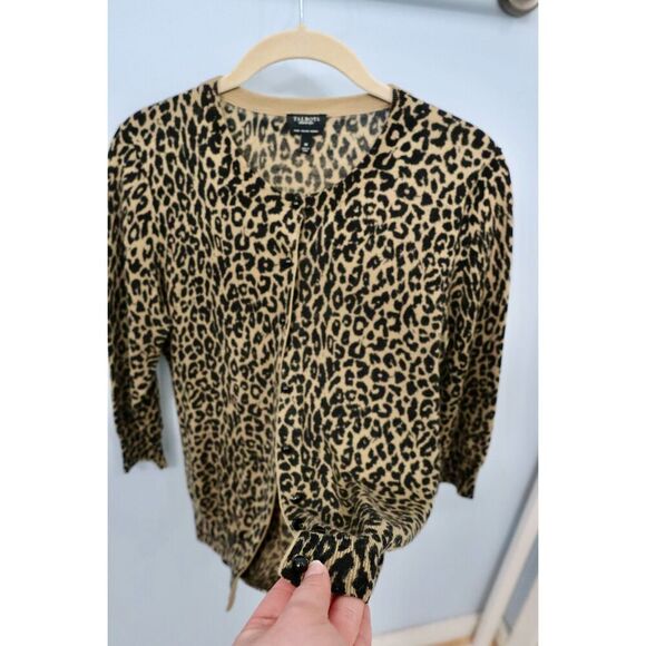 Talbots Leopard Print Cardigan M - Picture 2 of 4